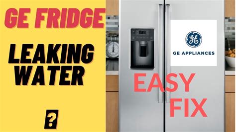 Why Does My GE Profile Refrigerator Leak Water: Common。